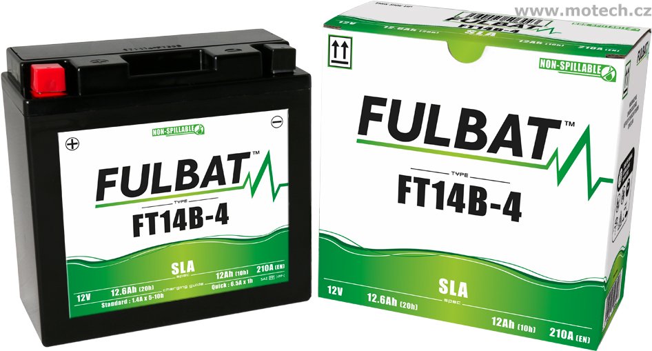 Továrně aktivovaná baterie FULBAT FT14B-4 (YT14B-4) - Kliknutím na obrázek zavřete