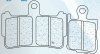 Brzdové destičky CL BRAKES 1216 A3+ / 4ks v sadě
