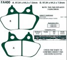 Brzdové destičky EBC - FA400