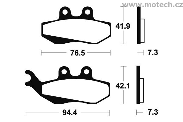 Brzdové destičky přední Bendix - MA 189 - Kliknutím na obrázek zavřete