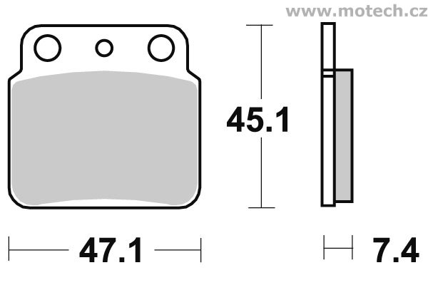 Brzdové destičky zadní SBS - 649SI - Kliknutím na obrázek zavřete