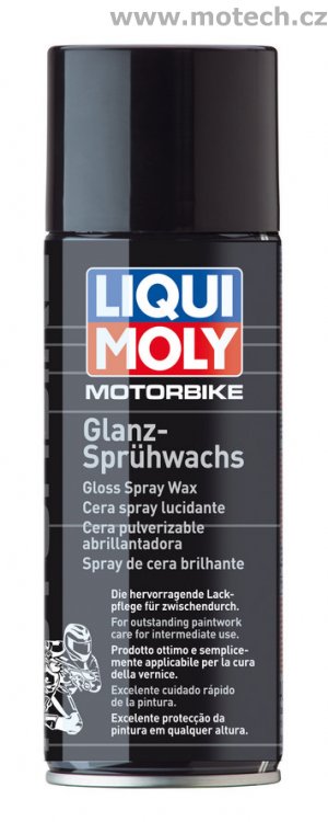 LIQUI MOLY Motorbike Glanz Sprühwachs - lesklý vosk na motocykly ve spreji 400ml - Kliknutím na obrázek zavřete