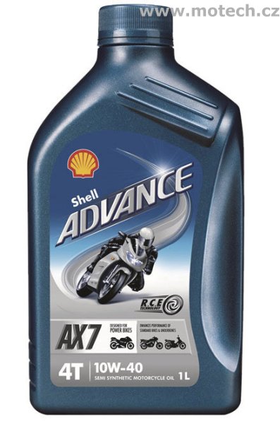 Shell ADVANCE AX7 10W-40 - 1 Litr - Kliknutím na obrázek zavřete