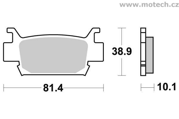 Brzdové destičky přední SBS - 829SI - Kliknutím na obrázek zavřete