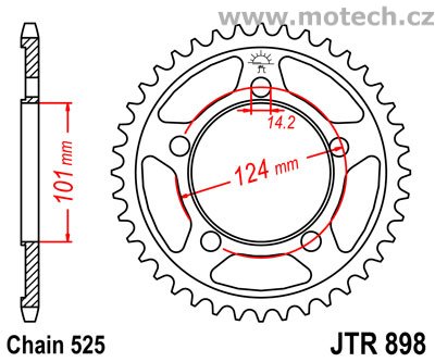 Rozeta JTR898 pro: KTM KTM 990 Superduke - Kliknutím na obrázek zavřete