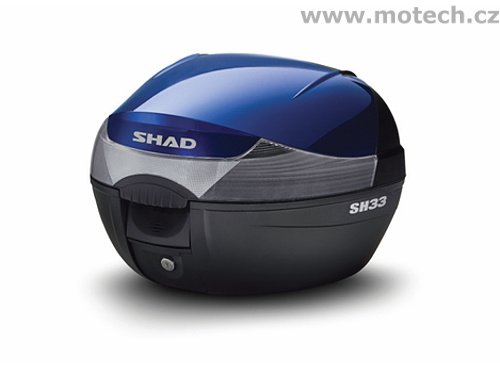 Kryt víka SHAD D1B33E201 kufru SH33 - modrá - Kliknutím na obrázek zavřete