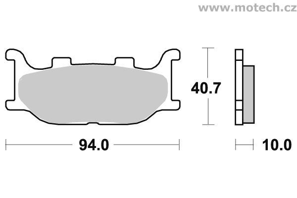 Brzdové destičky přední SBS - 691HF - Kliknutím na obrázek zavřete