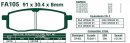 Brzdové destičky EBC - FA105R