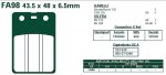 Brzdové destičky EBC - FA98