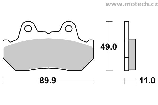 Brzdové destičky přední SBS - 542HS - Kliknutím na obrázek zavřete