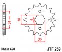 Kolečko JTF259-15 pro: DAELIM Daelim VL125/VT125/VS125