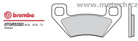 Brzdové destičky Brembo - BRM 07GR53SD - Kliknutím na obrázek zavřete