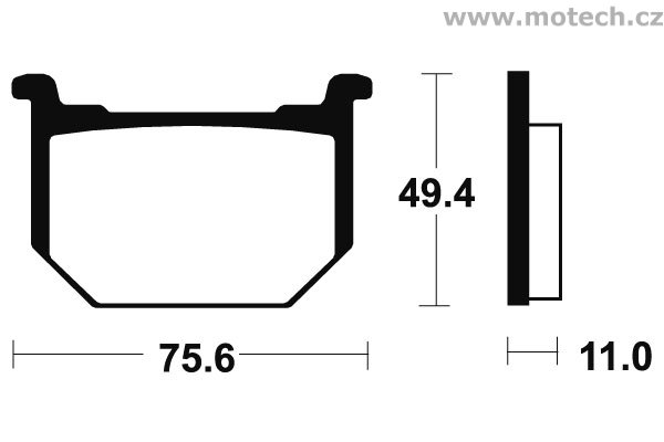 Brzdové destičky přední Bendix - MA 33 - Kliknutím na obrázek zavřete