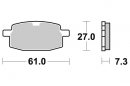 Brzdové destičky přední SBS - 111HF