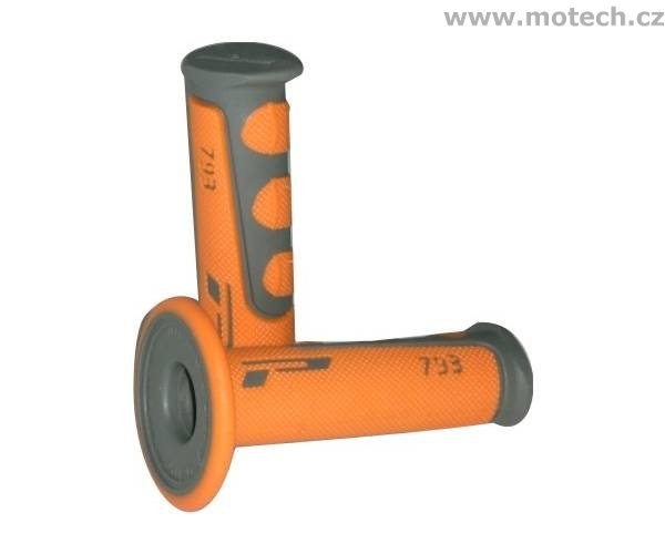 Rukojeti MX Progrip 793 šedo-oranžové - Kliknutím na obrázek zavřete