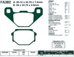 Brzdové destičky EBC - FA382