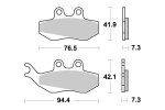 Brzdové destičky přední SBS - 120CT