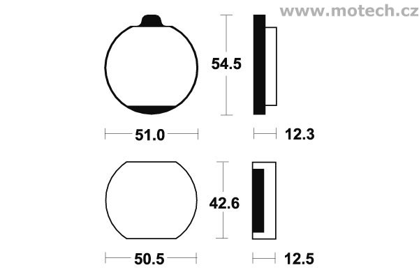 Brzdové destičky přední Bendix - MA 10 - Kliknutím na obrázek zavřete