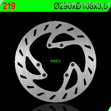 Brzdový kotouč NG 219 - pevný - Kliknutím na obrázek zavřete