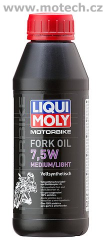 LIQUI MOLY Motorbike Fork Oil 7,5W medium/light - olej do tlumičů pro motocykly - střední/ lehký 500ml - Kliknutím na obrázek zavřete