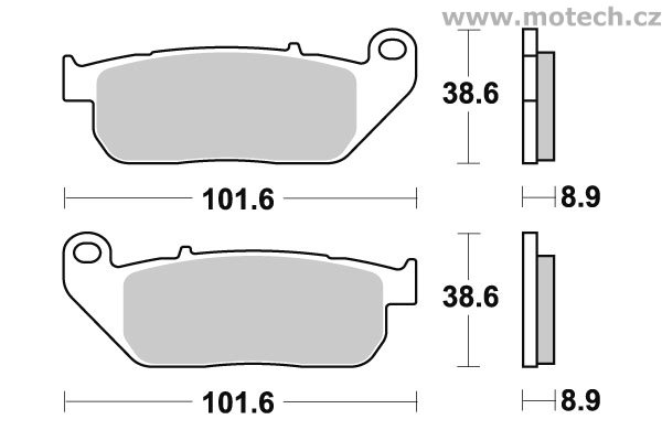 Brzdové destičky přední SBS - 807HS - Kliknutím na obrázek zavřete