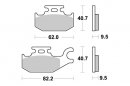 Brzdové destičky zadní SBS - 196CT