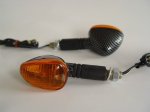 Miniblinkry Vicma (4592) ovál carbon - oranžové sklo