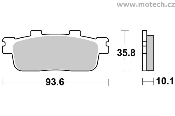 Brzdové destičky zadní SBS - 195CT - Kliknutím na obrázek zavřete