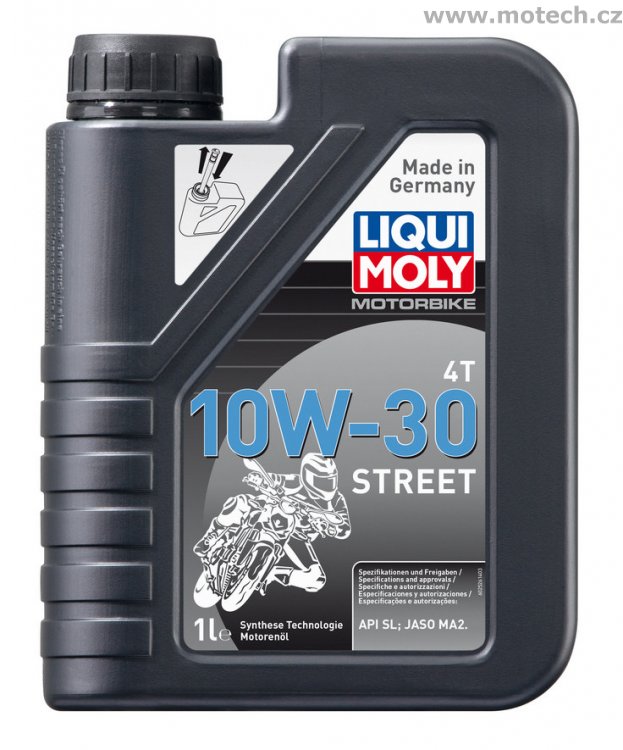 LIQUI MOLY Motorbike 4T 10 W-30 Street -polosyntetický motorový olej 1l - Kliknutím na obrázek zavřete