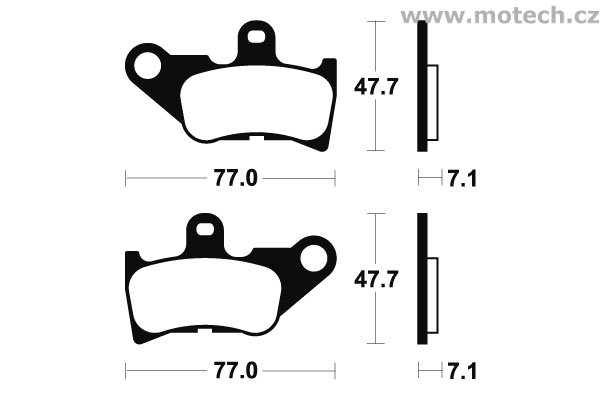 Brzdové destičky přední Bendix - MA 264 - Kliknutím na obrázek zavřete