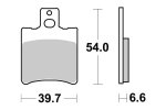 Brzdové destičky přední SBS - 114HF