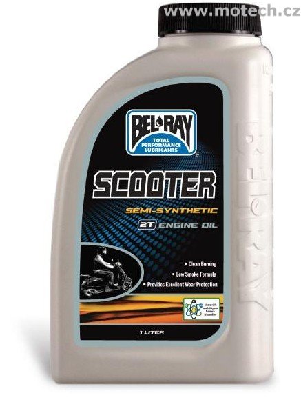 Bel-Ray olej Scooter Semi-Synthetic 2T - 1 litr - Kliknutím na obrázek zavřete