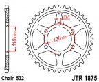 Rozeta JTR1875-48 pro: YAMAHA YZF-R6 DID532