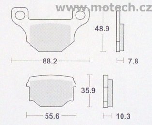Brzdové destičky přední SBS - 203HF - Kliknutím na obrázek zavřete