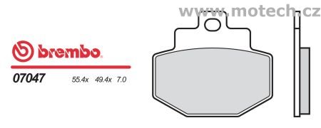 Brzdové desky Brembo - BRM 07047 - Kliknutím na obrázek zavřete