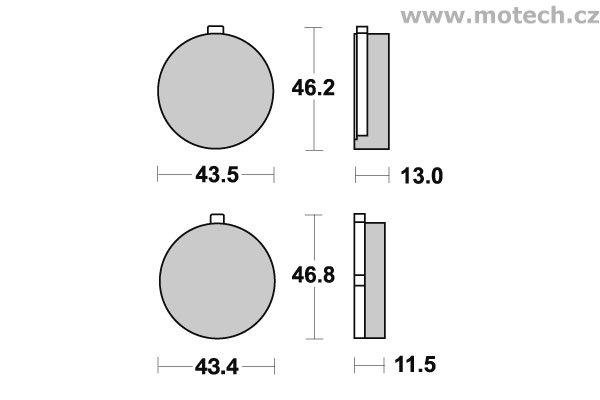 Brzdové destičky přední SBS - 538HF - Kliknutím na obrázek zavřete