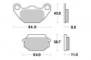 Brzdové destičky přední SBS - 154CT