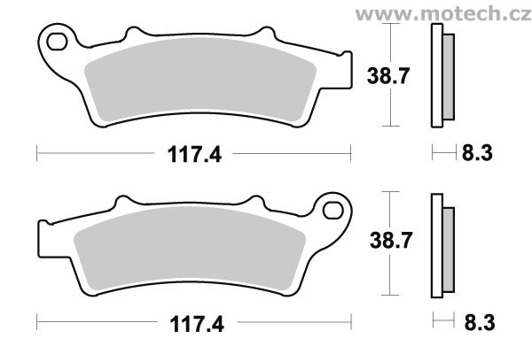 Brzdové destičky přední SBS - 159MS - Kliknutím na obrázek zavřete