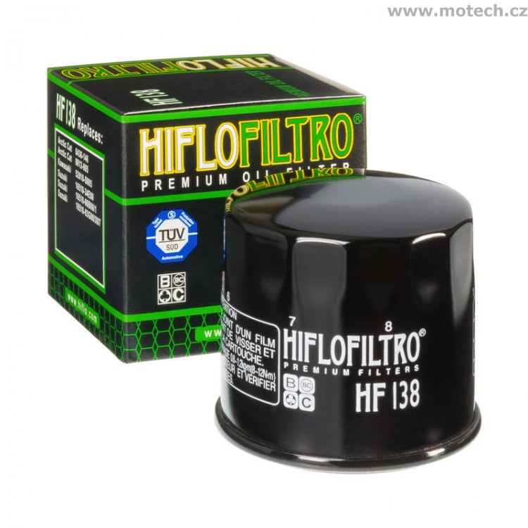 Olejový filtr HF138 pro ARTIC CAT 400 4x4 Automatic - Kliknutím na obrázek zavřete