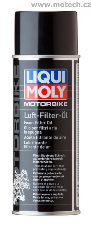 LIQUI MOLY Motorbike - olej na vzduchové filtry motocyklů ve spreji 400ml - Kliknutím na obrázek zavřete