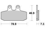 Brzdové destičky přední SBS - 108MS