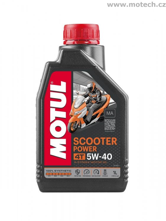 MOTUL SCOOTER POWER 4T 5W40 MA 1L - Kliknutím na obrázek zavřete