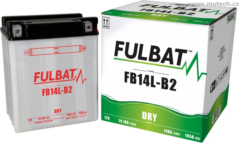 Konvenční baterie FULBAT FB14L-B2 (YB14L-B2) - Kliknutím na obrázek zavřete