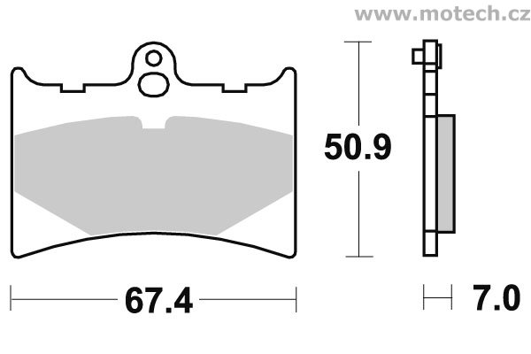 Brzdové destičky přední SBS - 601HF - Kliknutím na obrázek zavřete
