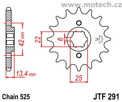 Kolečko JTF291-17 pro: HONDA CX 450 Rebel - Kliknutím na obrázek zavřete