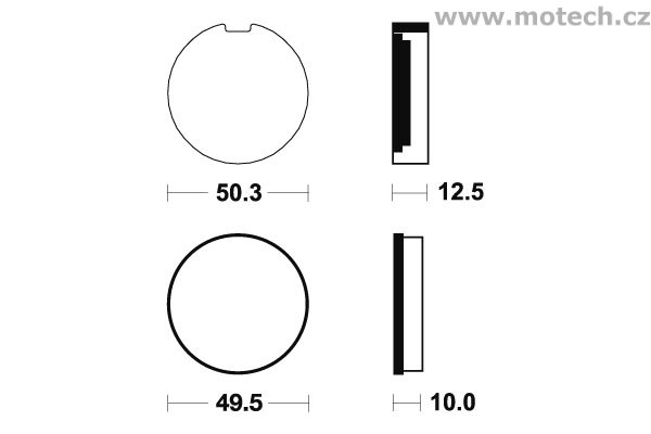 Brzdové destičky přední Bendix - MA 3 - Kliknutím na obrázek zavřete