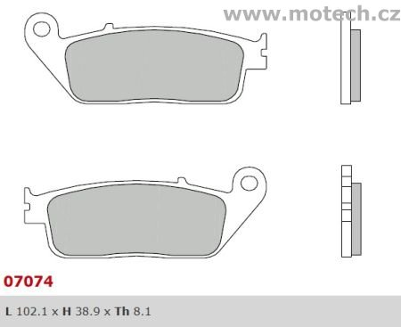 Brzdové desky Brembo - BRM 07074XS - Kliknutím na obrázek zavřete