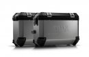 sada bočních kufrů TRAX ION stříbrné 37/37 l Kawasaki Versys 650 (07-14)