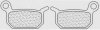 Brzdové destičky CL BRAKES 1128 X1