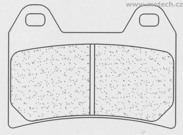 Brzdové destičky CL BRAKES 2539 XBK5 - Kliknutím na obrázek zavřete